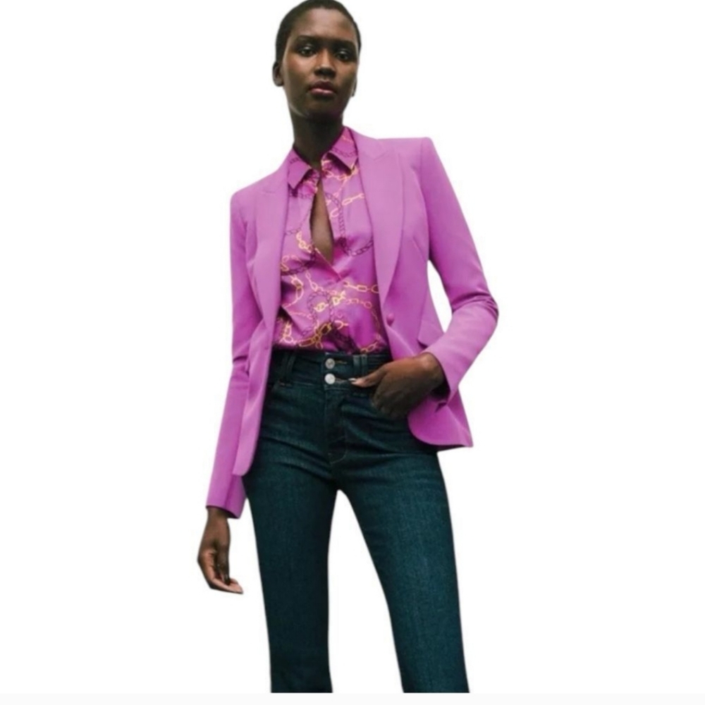 L'agence Chamberlain Blazer In Purple Cactus